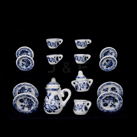 Mini Blue and White Porcelain Tea Set BOTT-PW0001-213A-03-1