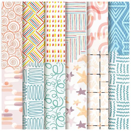 12 Sheets 12 Styles Scrapbooking Paper Pads DIY-C079-01N-1