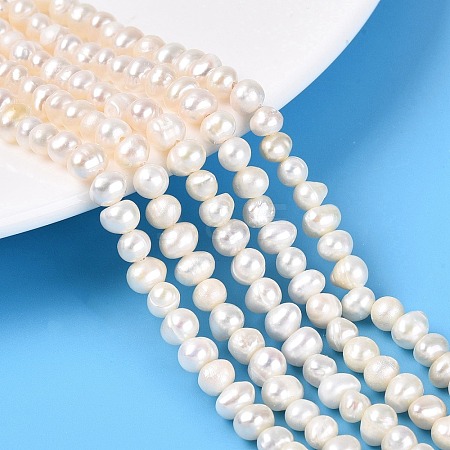 Natural Cultured Freshwater Pearl Beads Strands PEAR-N013-04H-1
