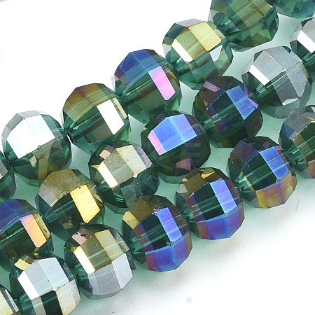 Electroplate Glass Beads Strands EGLA-S174-05G-1
