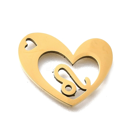 201 Stainless Steel Pendants STAS-A116-01G-05-1