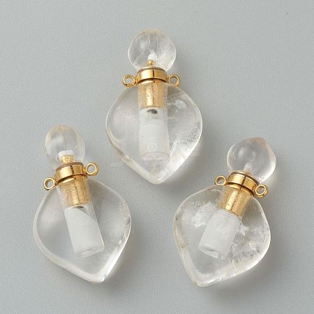 Natural Quartz Crystal Pendants G-B009-25G-C-1