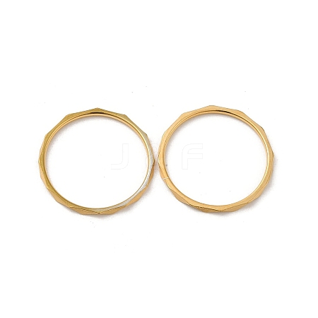 Ion Plating(IP) 304 Stainless Steel Finger Ring RJEW-I101-03C-G-1