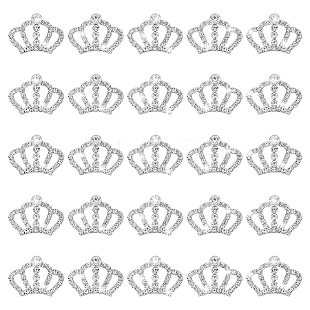 25Pcs Alloy Rhinestone Cabochons FIND-GA0007-48A-1