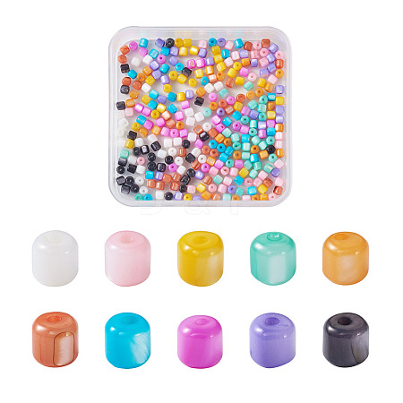 300Pcs 10 Colors Natural Freshwater Shell Beads SHEL-TA0001-06-1