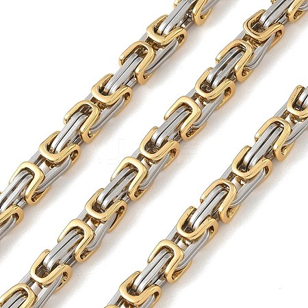 201 Stainless Steel Byzantine Chains SA-CBA46AF-02A-PG-1