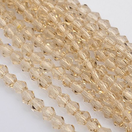 Bicone Glass Beads Strands LS-EGLA-P016-3mm-12-1