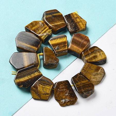 Natural Tiger Eye Beads Strands G-P528-K11-01-1