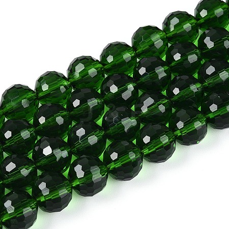 Transparent Glass Bead Strands GLAA-R095-8mm-29-1