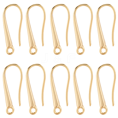 32Pcs Brass Earring Hooks KK-SC0006-57G-1