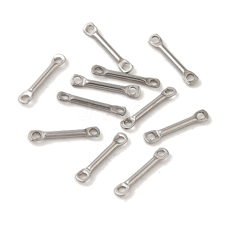 304 Stainless Steel Connector Charms STAS-Q323-06A-P-1