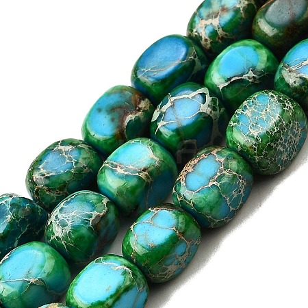 Natural Imperial Jasper Beads Strands G-E444-54-03-1