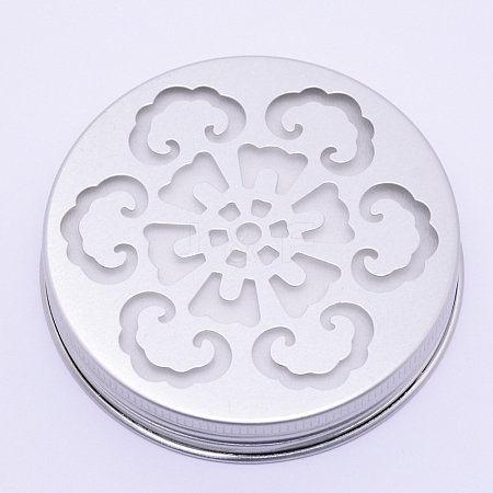 Aluminium Hollow Candle Lids AJEW-WH0126-32C-1