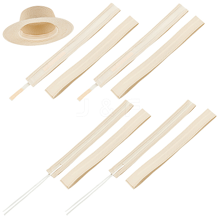 8Pcs 2 Styles  Polyester & Cotton Adjustable Hat Sweatband DIY-BC0013-50B-1