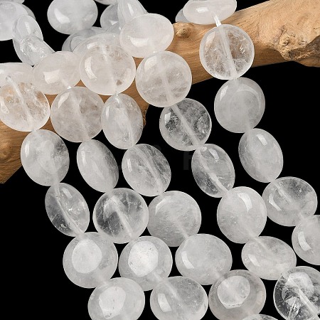 Natural Angola Quartz Crystal Beads Strands G-L648-B15-15mm-1