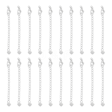 20Pcs 304 Stainless Steel Chain Extender STAS-UN0060-87P-1