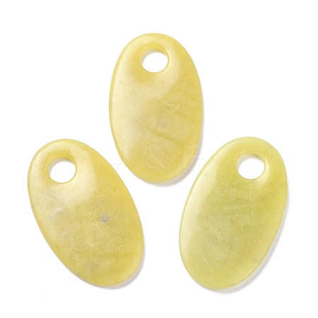 Natural Lemon Jade Pendants G-Z020-05-1