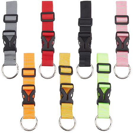 Gorgecraft 7Pcs 7 Styles Polyester & Nylon Luggage Straps FIND-GF0005-63-1