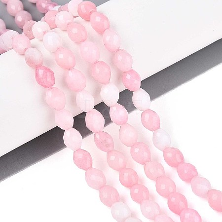 Natural Dyed White Jade Beads Strands G-T142-89G-1