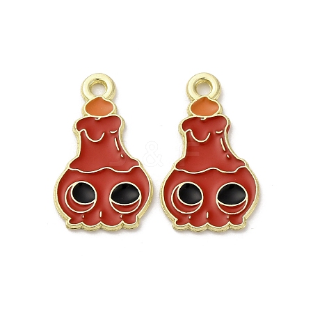 Halloween Alloy Enamel Pendants STAS-I354-01G-A02-1