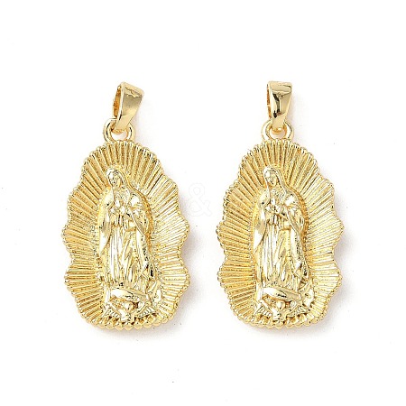 Brass Pendants KK-P334-13G-1