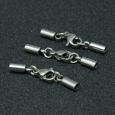 Tarnish Resistant 304 Stainless Steel Tube Cord Ends STAS-I045-49-1