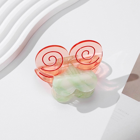 Butterfly Cellulose Acetate(Resin) Claw Hair Clips PW-WGCF930-02-1