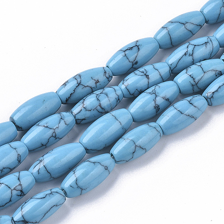 Synthetic Turquoise Beads Strands G-S364-051-1