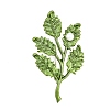 Electroplate Leaf Shape Alloy Lapel Pins for Backpack Clothes JEWB-B037-01E-2