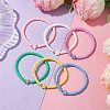 6Pcs 6 Colros Star Acrylic & Polymer Clay Beaded Stretch Kid Bracelet Sets BJEW-JB10673-5