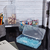 Transparent Plastic Storage Boxes CON-WH0094-35A-5