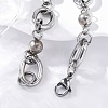 Tarnish Resistant 304 Stainless Steel Round Link Chain Bracelets BJEW-I293-01P-3