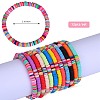 12Pcs 12 Color Polymer Clay Heishi Surfer Stretch Bracelets Set BJEW-SW00123-2