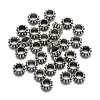 Antique Silver Alloy Rondelle Spacers Beads X-AB30-3