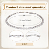 1Pc Brass Rhinestone Cup Chains Bracelets for Women BJEW-LP0015-19P-2