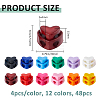 44Pcs 11 Colors Nylon Spring Cord Locks FIND-FH0016-85-2
