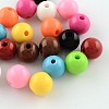 Round Opaque Acrylic Beads SACR-R865-18mm-M-1