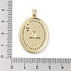 Rack Plating Brass Micro Pave Clear Cubic Zirconia Pendants KK-H474-24B-03G-3