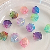 DanLing Jewelry Transparent Crackle Acrylic Beads OACR-DL0001-02-1