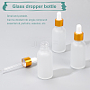 BENECREAT Frosted Empty Glass Dropper Bottles MRMJ-BC0002-63E-5
