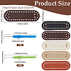 5Pcs 5 Colors PU Imitation Leather Bag Bottoms FIND-CL0001-87A-2