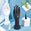 4Pcs 2 Style PVC Hand Model and Cone Shaped Acrylic Ring Displays ODIS-PH0001-31-3