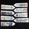 Chakras Natural Quartz Crystal Hexagonal Column Decoration PW-WG6E092-01-3