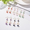 Natural Mixed Stone Dangle Earrings EJEW-JE05095-2