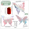 1 Bag Butterfly Laser Acrylic Slant Back Jewelry Earrings Display Stands ODIS-FG0002-02-2