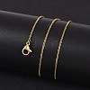 304 Stainless Steel Cable Chain Necklaces NJEW-M151-24G-8