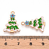 Christmas Theme Alloy Enamel Pendants ENAM-N056-403A-01-3