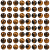 200Pcs Round Natural Tiger Eye Beads G-SP0001-21A-1