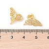 Rack Plating Brass Micro Pave Cubic Zirconia Beads KK-E113-01G-3
