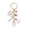 Alloy Enamel Brass Bell Keychains X1-KEYC-TA00038-2